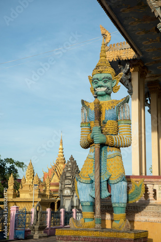 CAMBODIA BATTAMBANG WAT SANGKAE TEMPLE photo