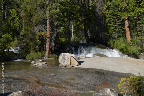 Small waterfall in Pyramid Creek CA with a short hike. 