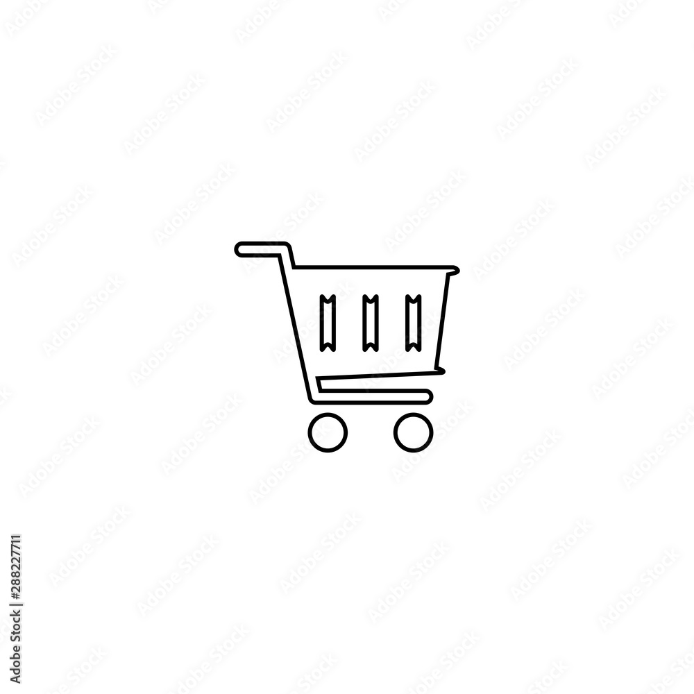 Shopping basket icon. Store cart sign Shopping basket icon. Store cart sign