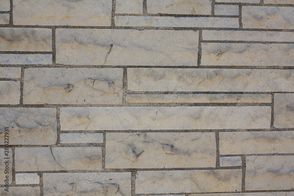 Fototapeta premium Decorative Limestone Brick Wall Textured Design