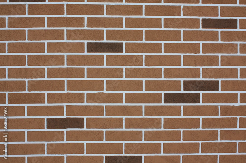 Decorative Brick Wall In Shades Of Brown