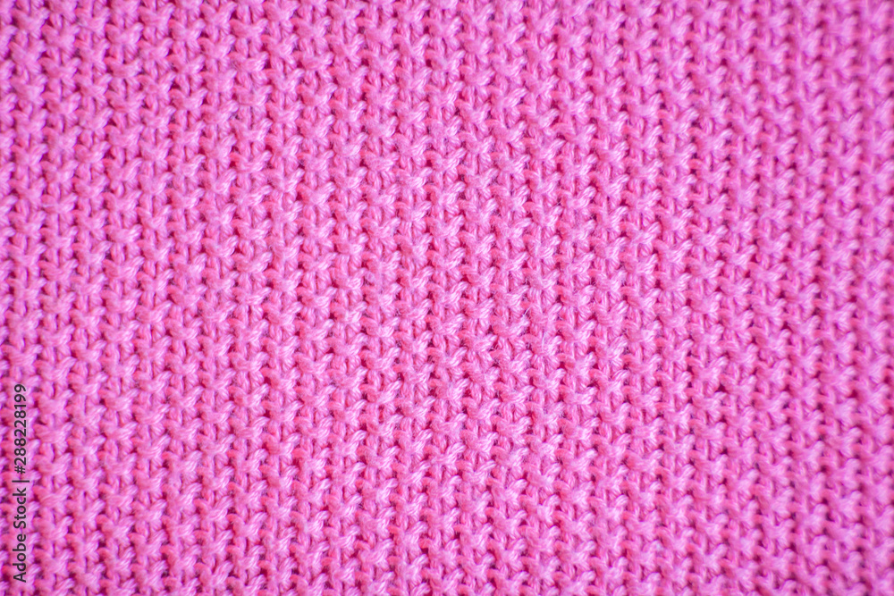 Pink woolen fabric cloth background