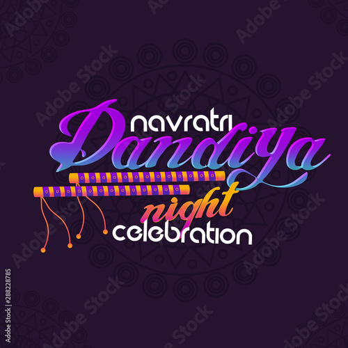 Garba Navratri Mahotsav, Garba Night, Dandiya Nights, Dandiya Night Celebration,Dandiya Dance in Navratri. Navratri Big Sale, Navratri Biggest Sale Template_Vector,Illustration.