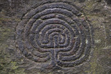 Ancient petroglyphs or rock carvings in Cornwall