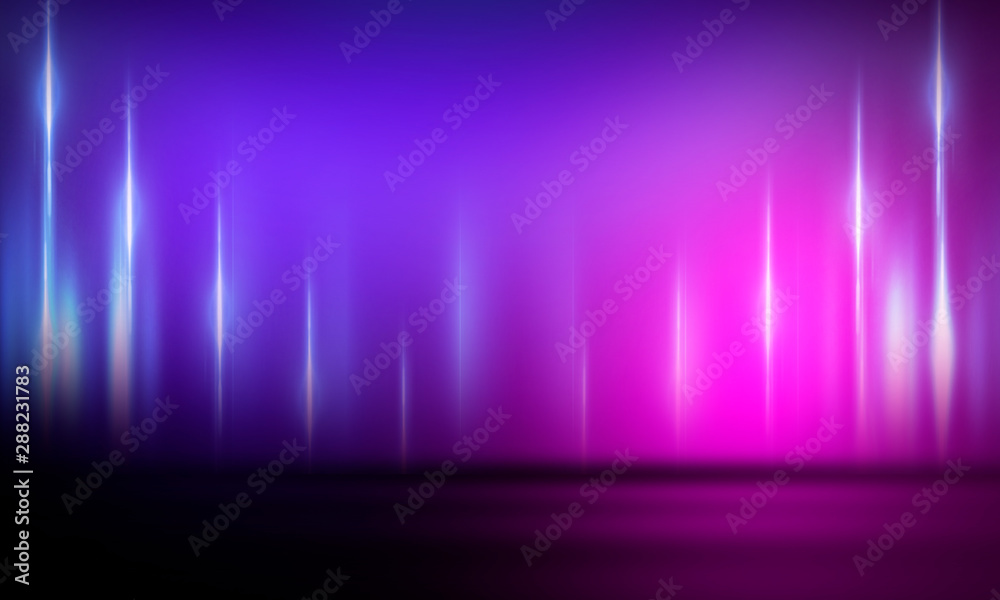 Ultraviolet abstract light. Diode tape, light line. Violet and pink gradient. Modern background, neon light. Empty stage, spotlights, neon. Abstract light. Ultraviolet abstract light. Diode tape, light line. Violet and pink gradient. Modern background, neon light. Empty stage, spotlights, neon. Abstract light.