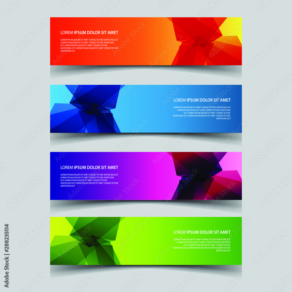 Fototapeta premium Vector Abstract design banner web template