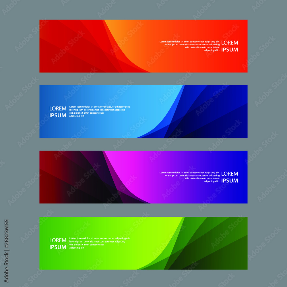 Vector Abstract design banner web template Vector Abstract design banner web template
