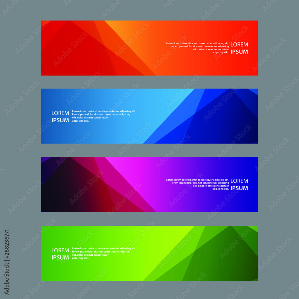 Vector Abstract design banner web template Vector Abstract design banner web template