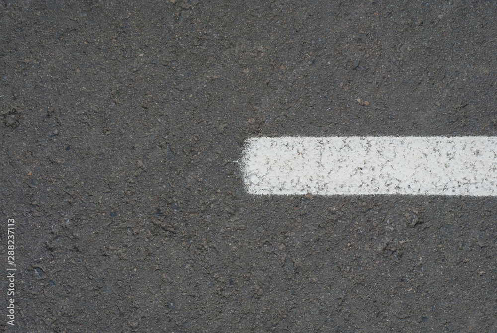 Fototapeta premium New asphalt texture with white dashed line