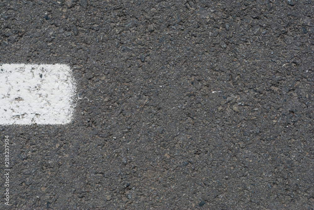 Fototapeta premium New asphalt texture with white dashed line