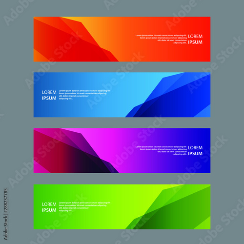 Vector Abstract design banner web template