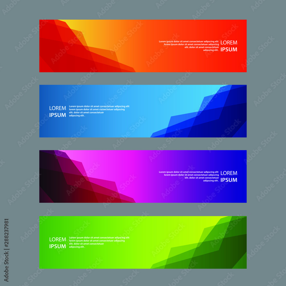 Fototapeta premium Vector Abstract design banner web template