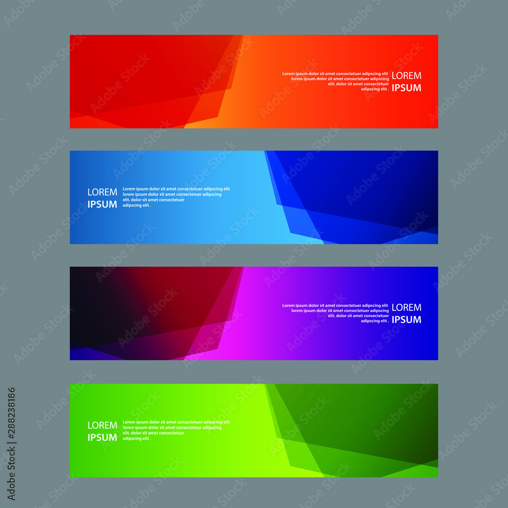 Vector Abstract design banner web template Vector Abstract design banner web template