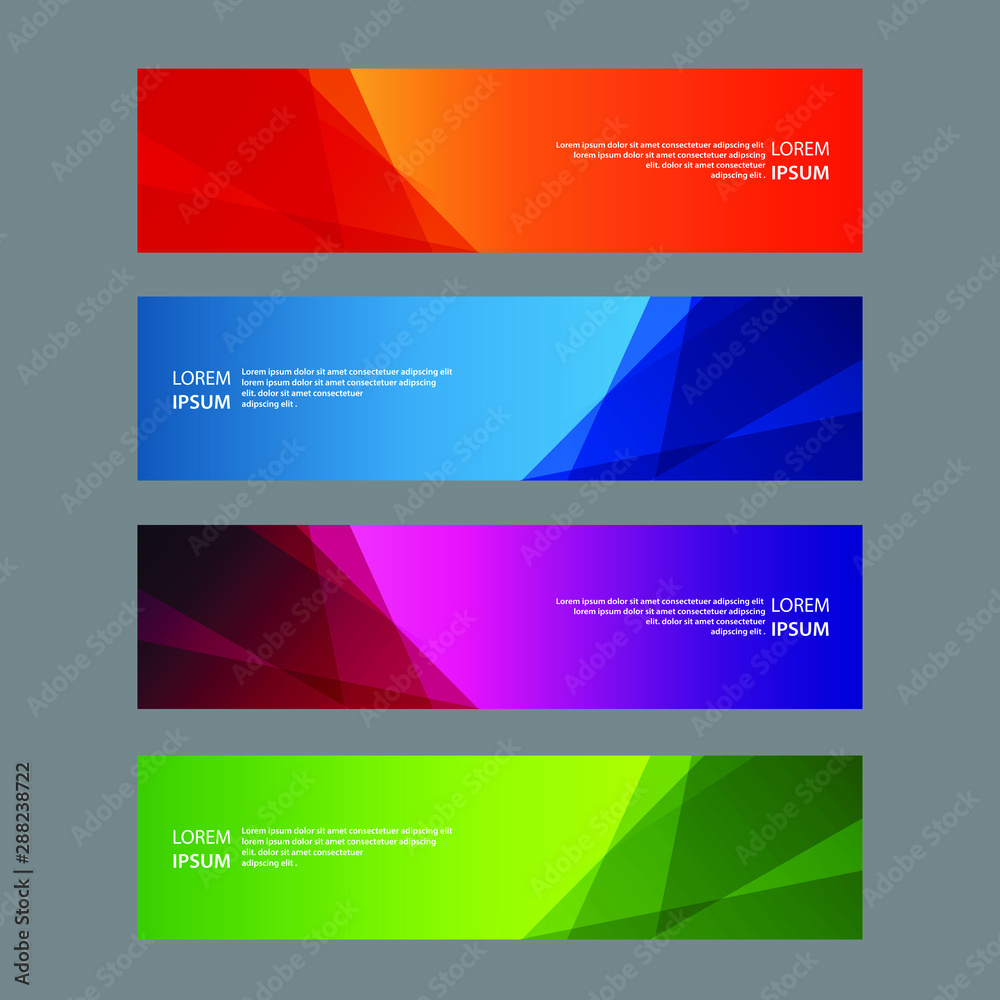 Vector Abstract design banner web template Vector Abstract design banner web template