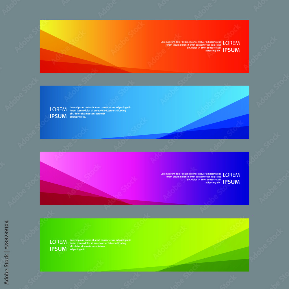 Vector Abstract design banner web template Vector Abstract design banner web template