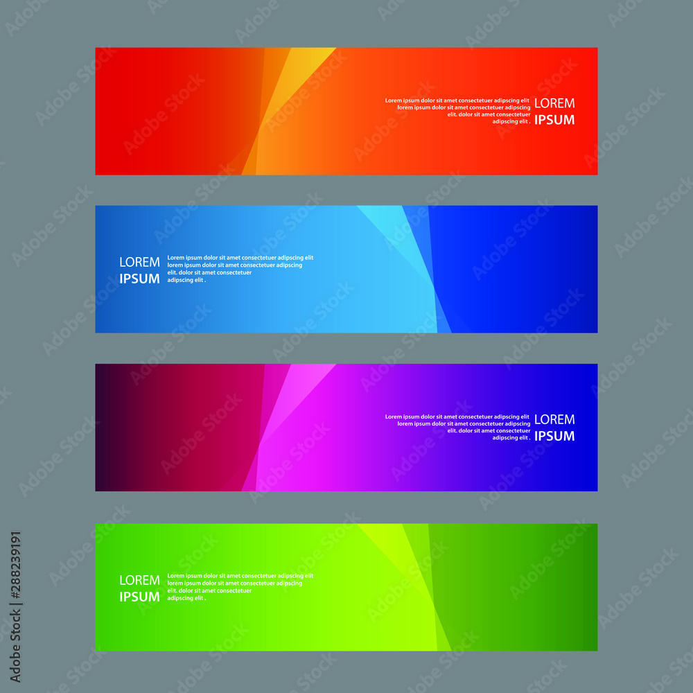 Vector Abstract design banner web template Vector Abstract design banner web template