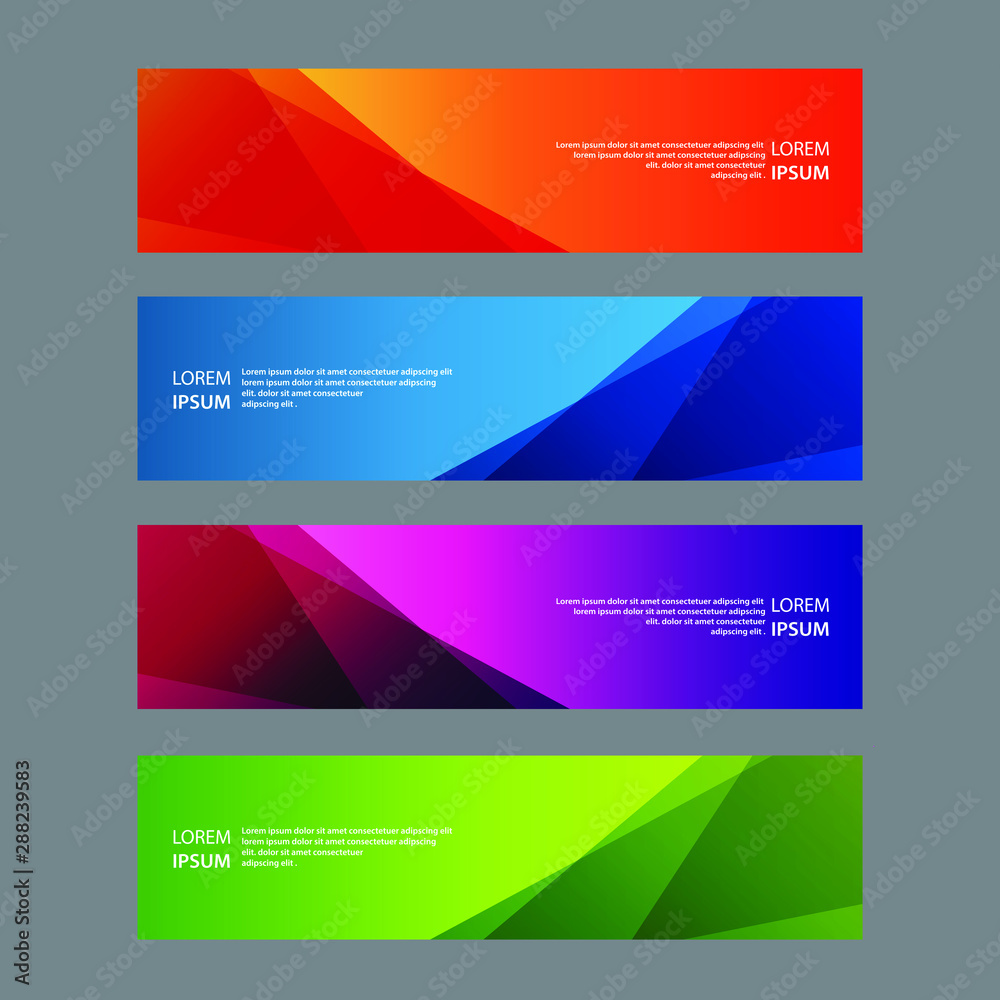 Vector Abstract design banner web template Vector Abstract design banner web template