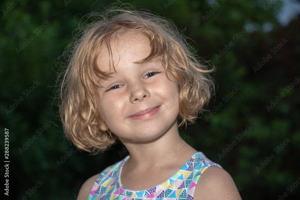 Little girl smiling for the camera Little girl smiling for the camera