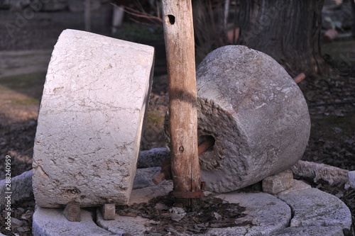 Old stone wheel oil mill