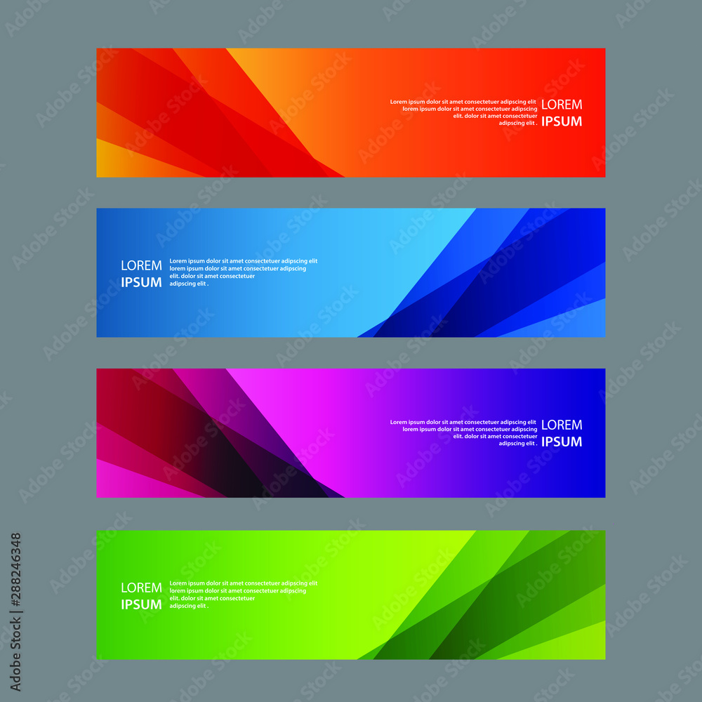 Naklejka premium Vector Abstract design banner web template