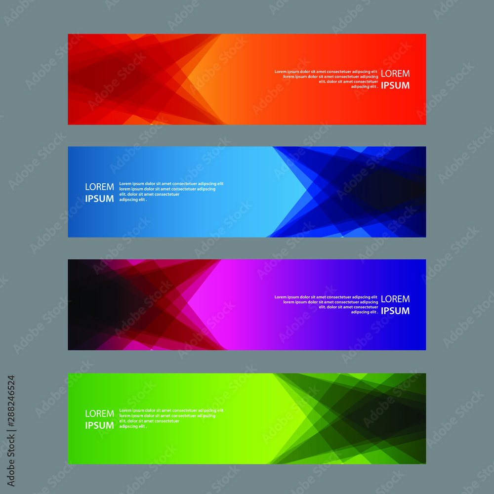 Vector Abstract design banner web template Vector Abstract design banner web template