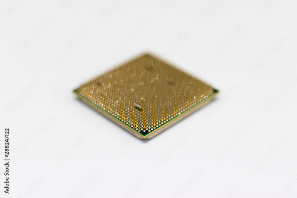computer memory chip (CPU, processor) isolated on white background computer memory chip (CPU, processor) isolated on white background