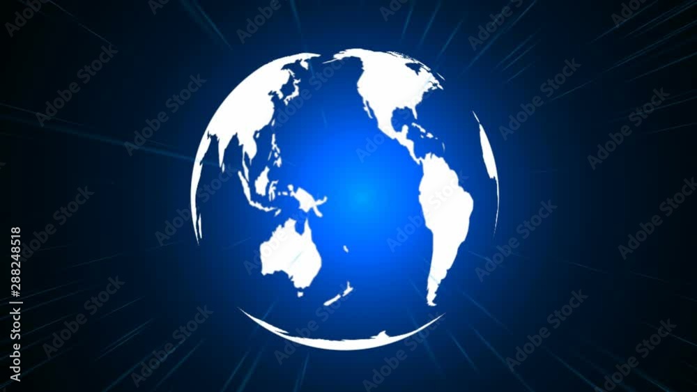 Backlit rotating earth animation Backlit rotating earth animation