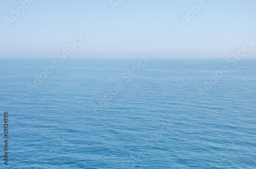 Calm blue sea on a summer day.