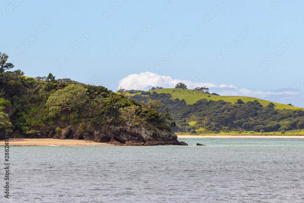 view from boat of Bay of Islands, New Zealand view from boat of Bay of Islands, New Zealand