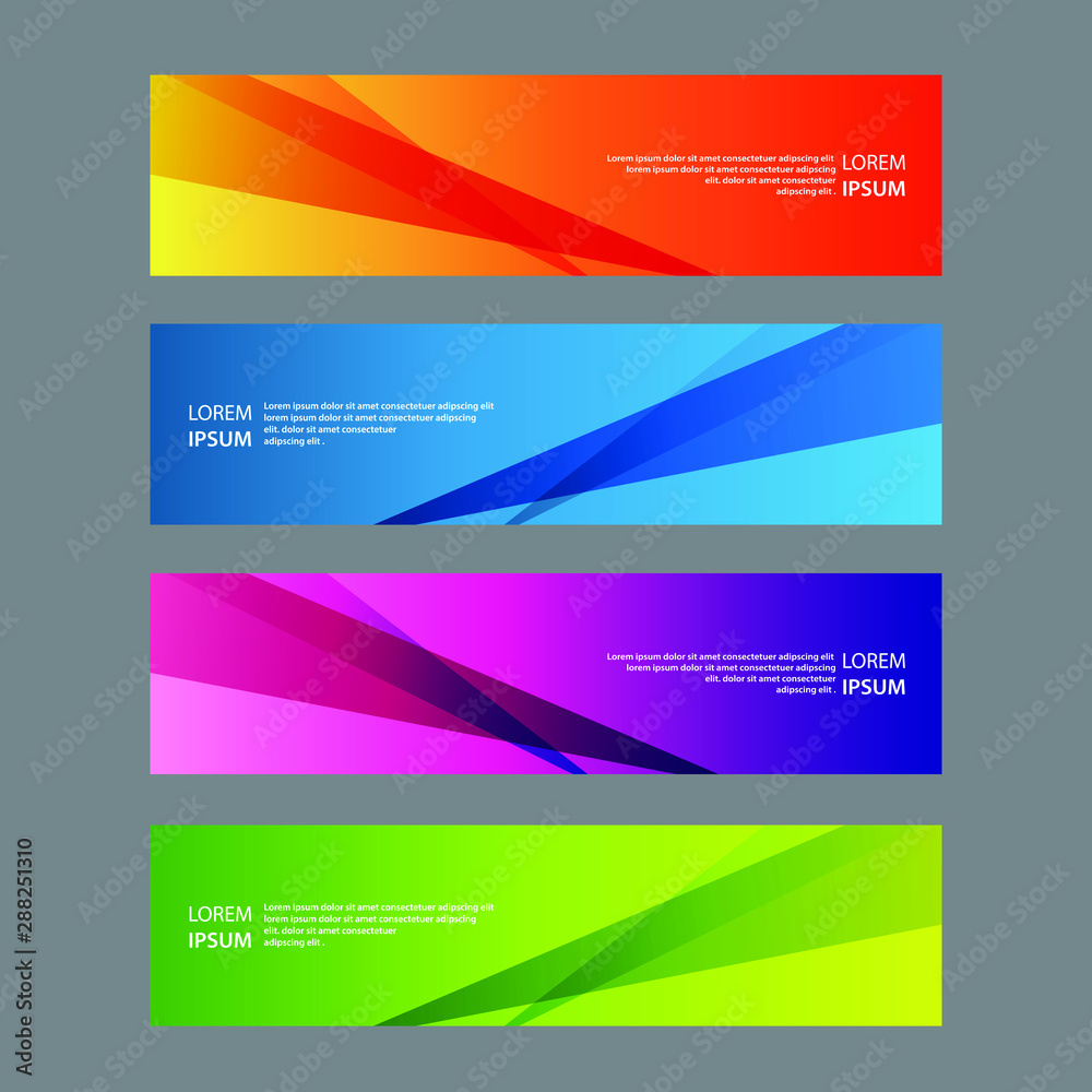 Vector Abstract design banner web template Vector Abstract design banner web template