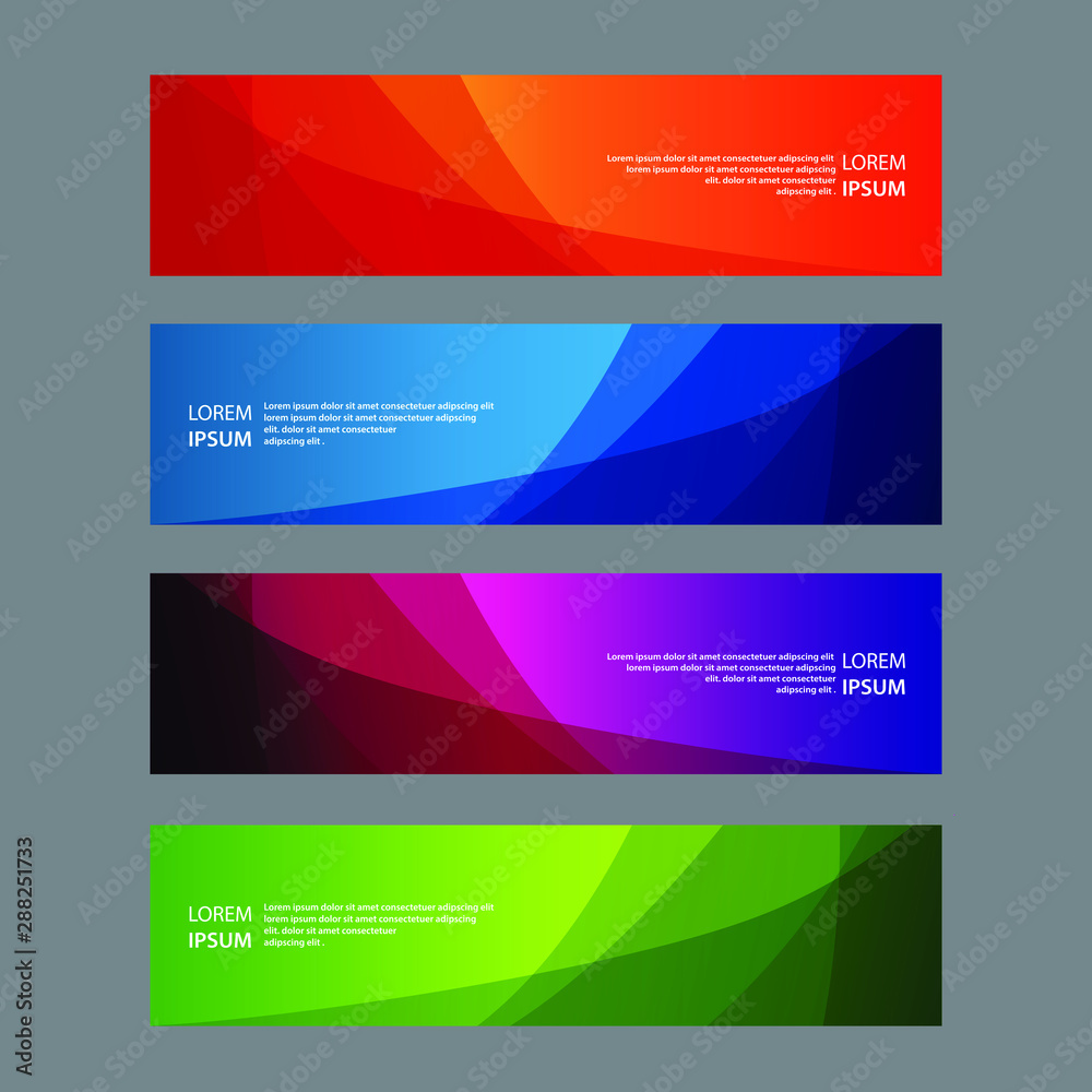 Vector Abstract design banner web template Vector Abstract design banner web template