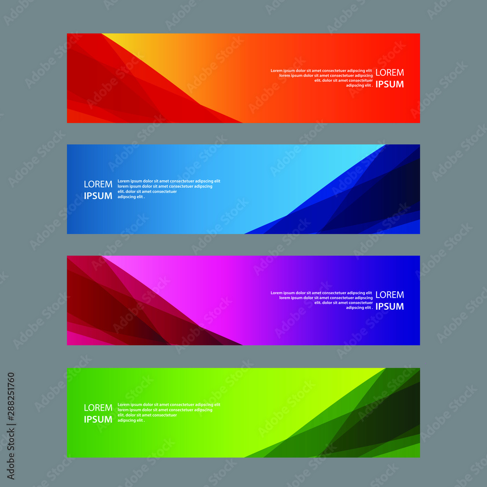 Fototapeta premium Vector Abstract design banner web template