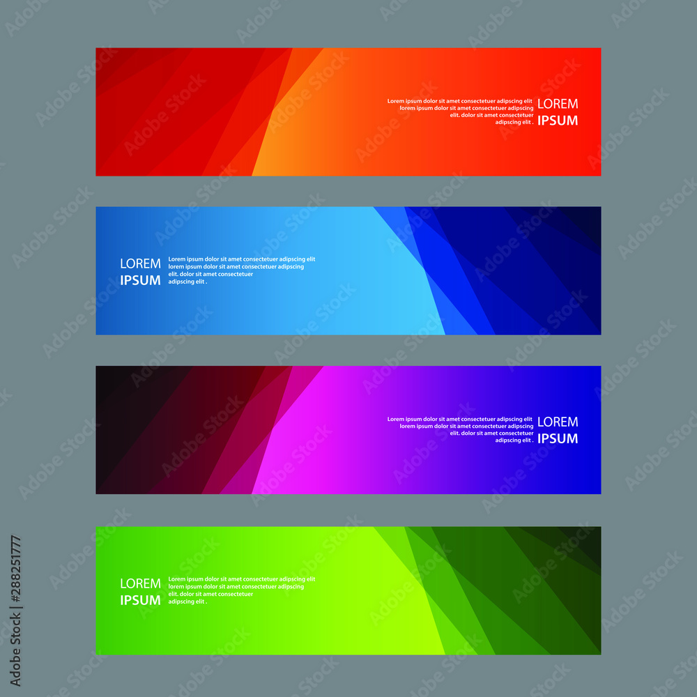 Fototapeta premium Vector Abstract design banner web template
