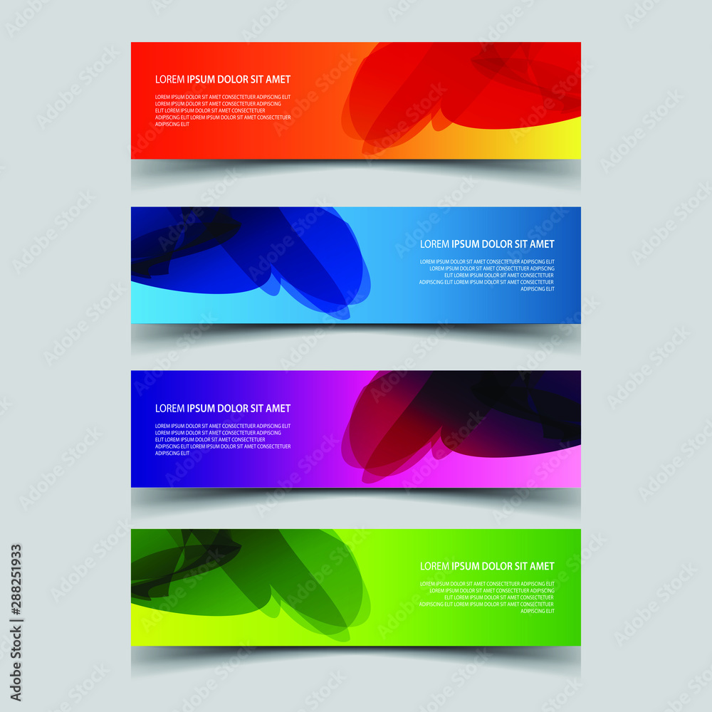 Fototapeta premium Vector Abstract design banner web template