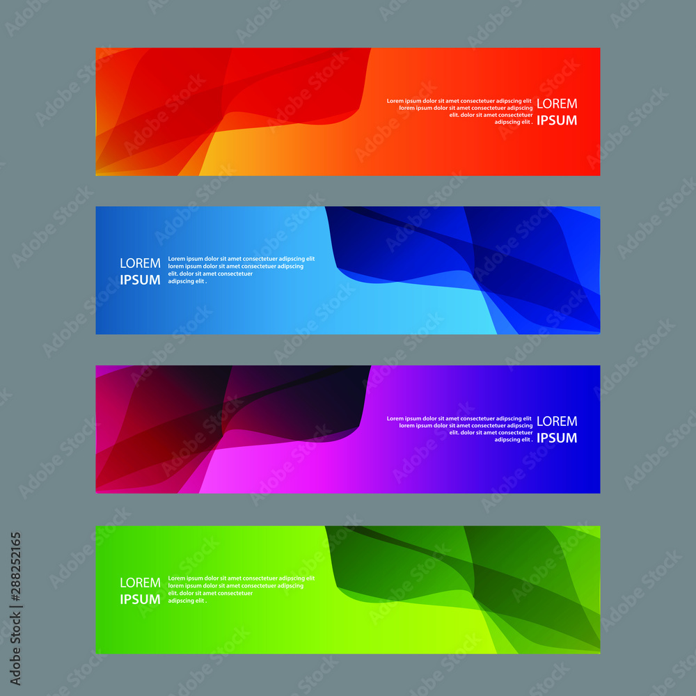 Vector Abstract design banner web template Vector Abstract design banner web template