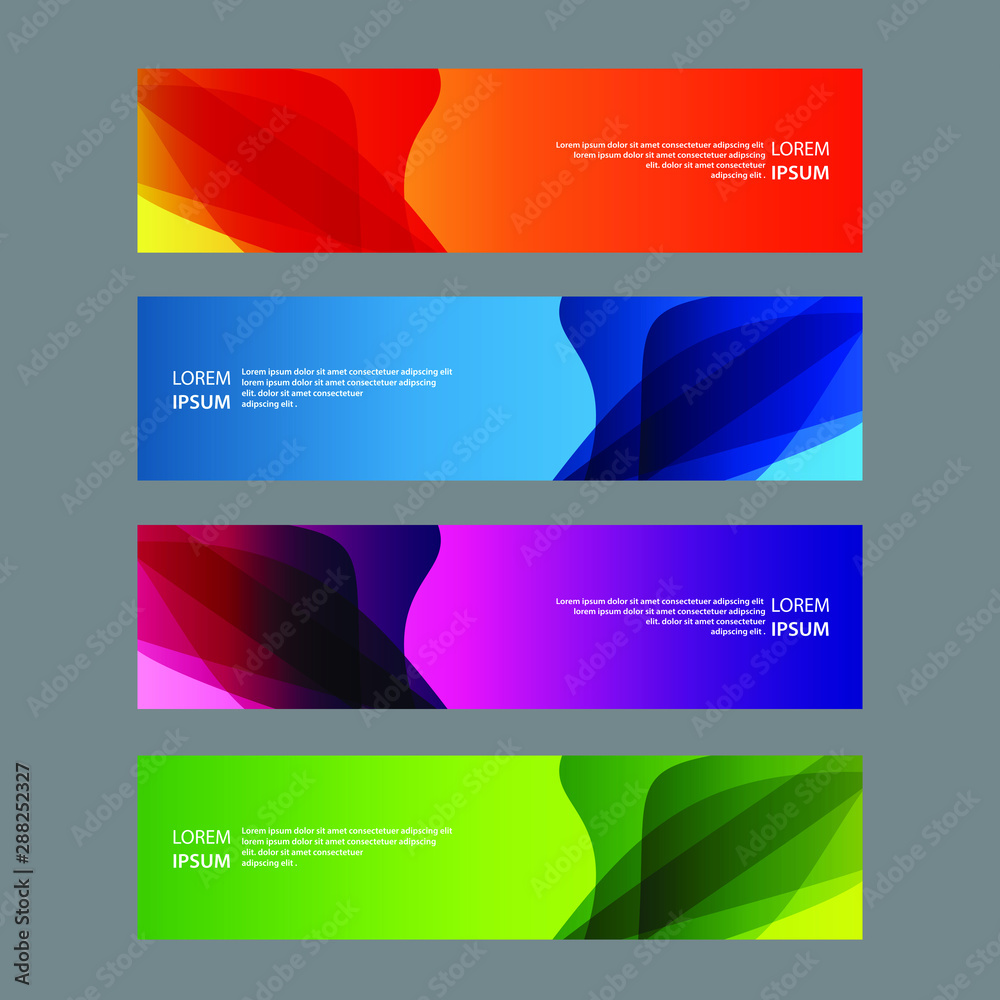 Naklejka premium Vector Abstract design banner web template