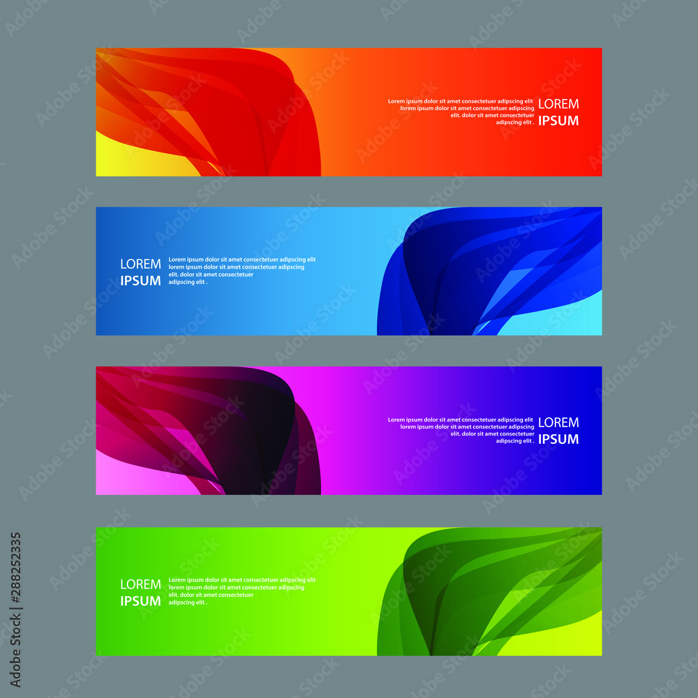 Fototapeta premium Vector Abstract design banner web template