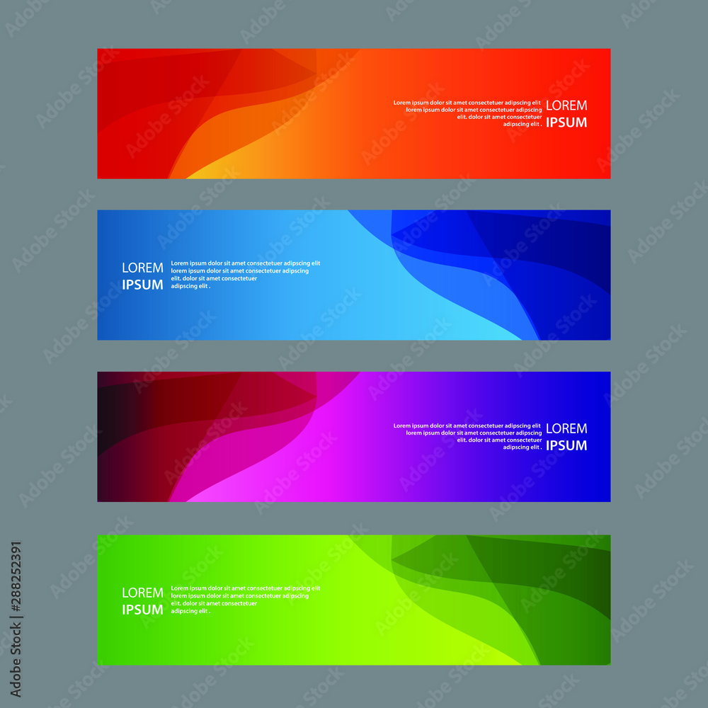 Fototapeta premium Vector Abstract design banner web template