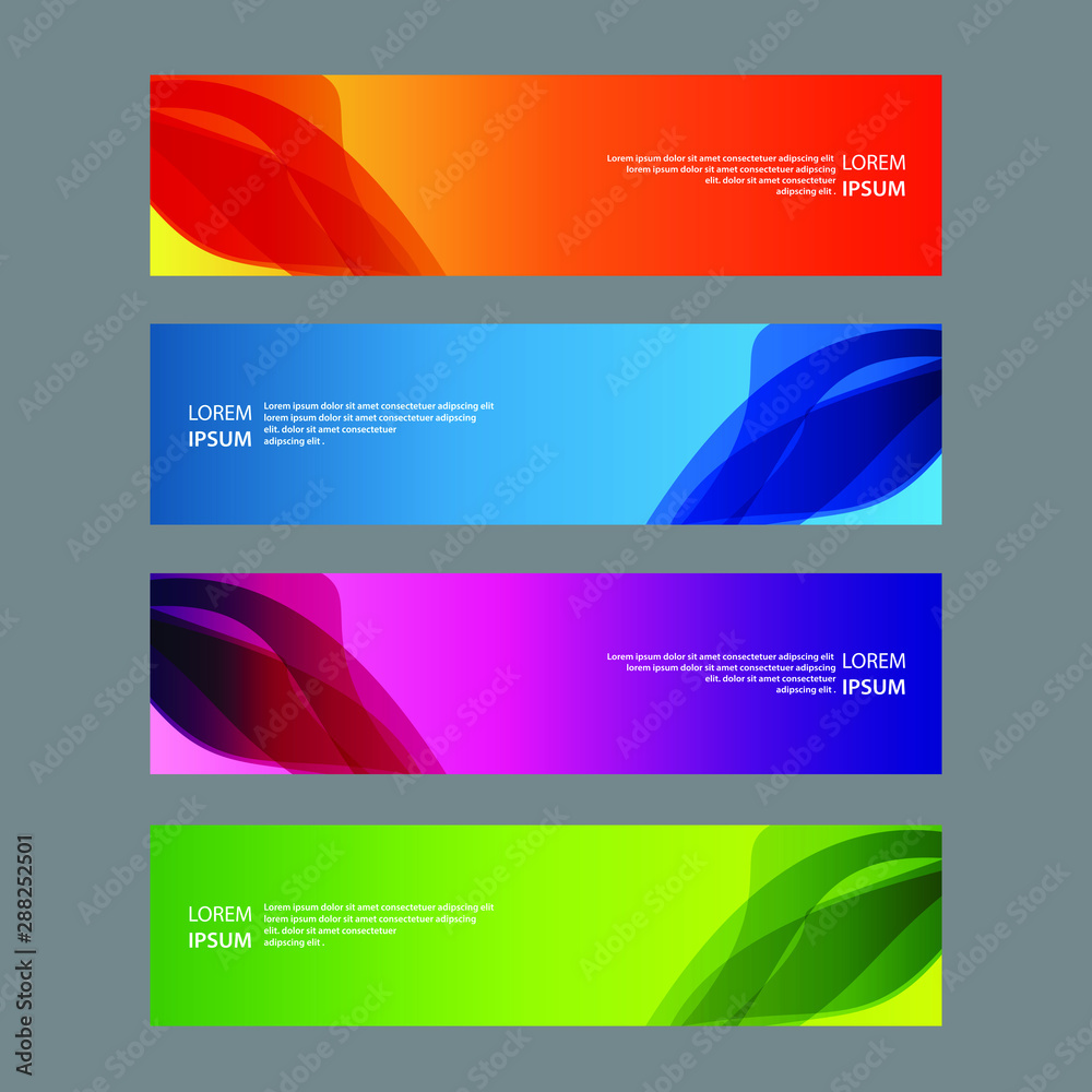 Vector Abstract design banner web template