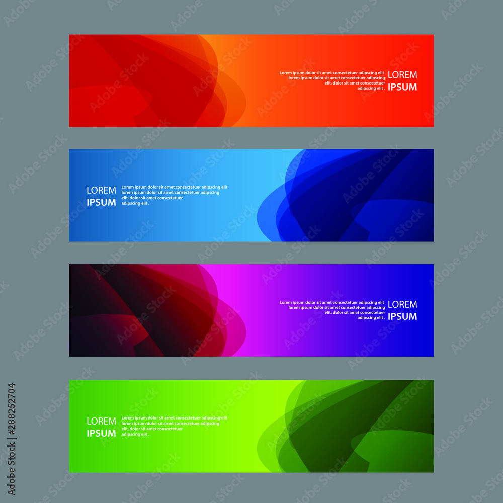 Vector Abstract design banner web template Vector Abstract design banner web template