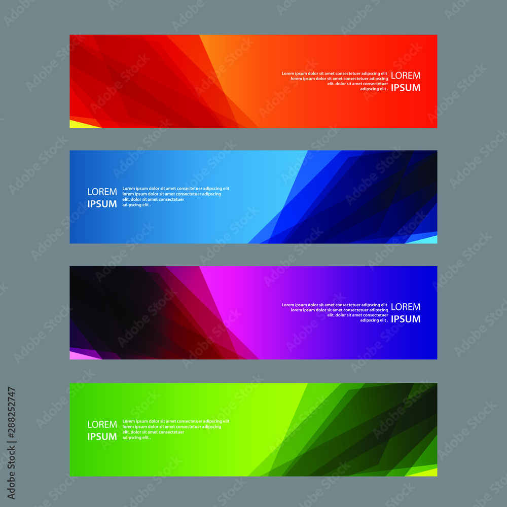 Vector Abstract design banner web template Vector Abstract design banner web template