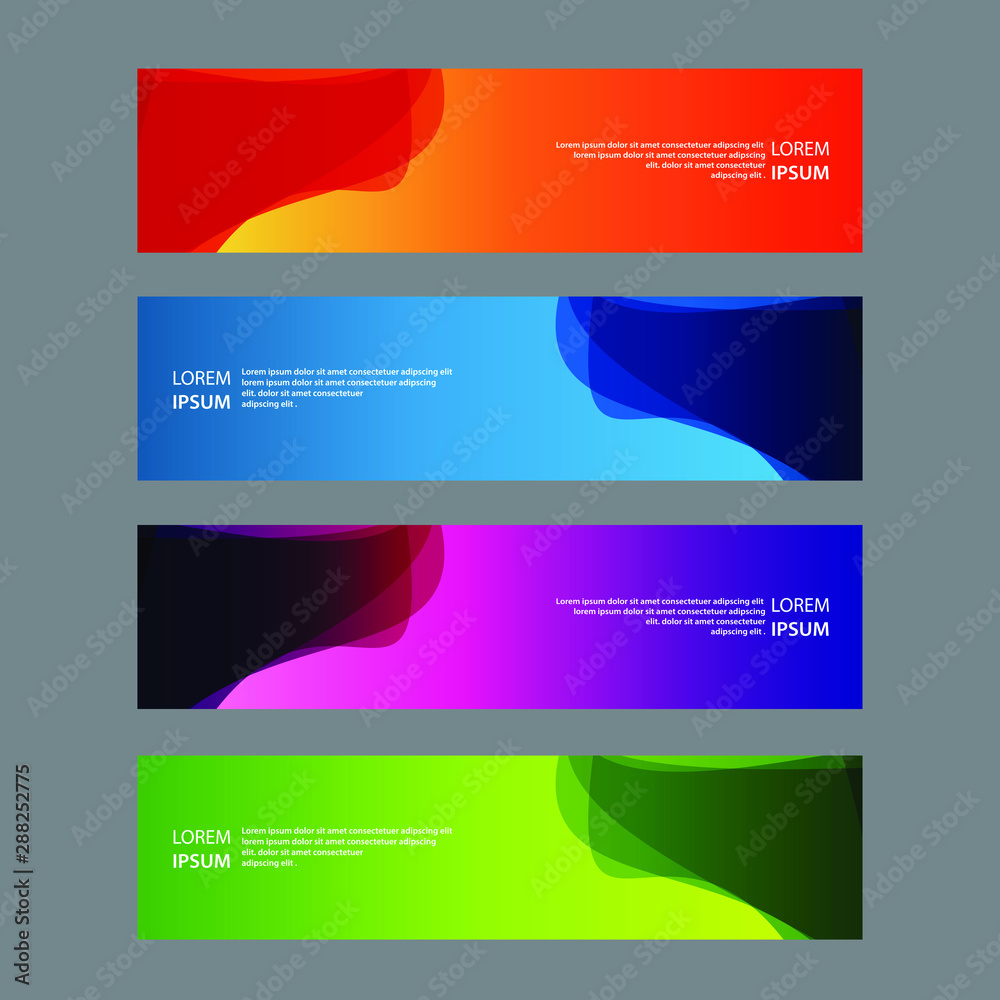 Fototapeta premium Vector Abstract design banner web template