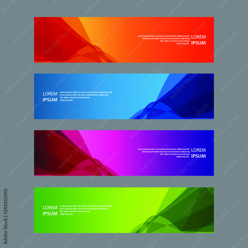 Vector Abstract design banner web template