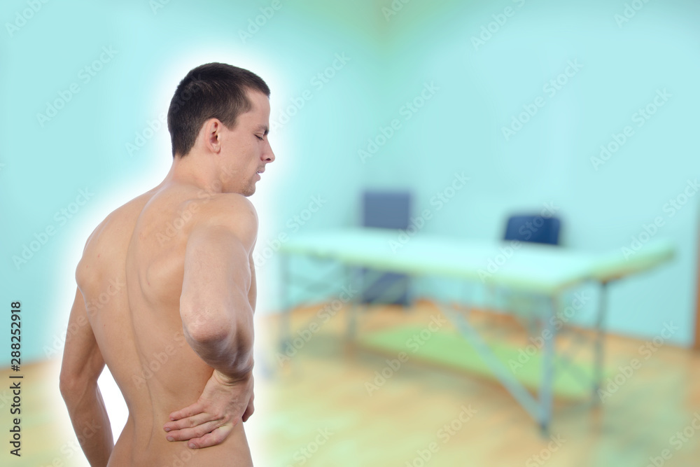 Obraz premium Health problems. Man and pain.
