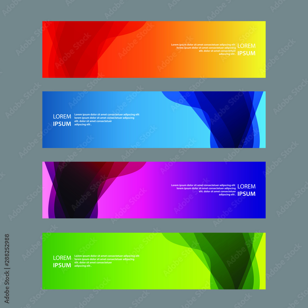 Vector Abstract design banner web template Vector Abstract design banner web template