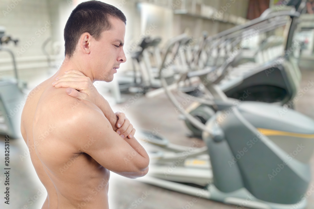 Fototapeta premium Health problems. Man and pain.