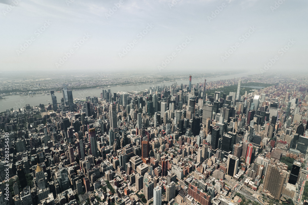 Aerial View of NYC from Helicopter