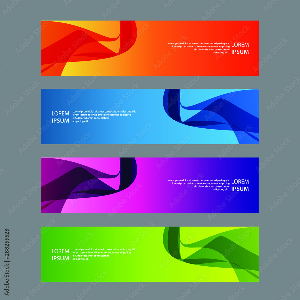 Fototapeta premium Vector Abstract design banner web template