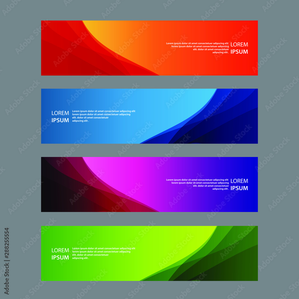 Naklejka premium Vector Abstract design banner web template
