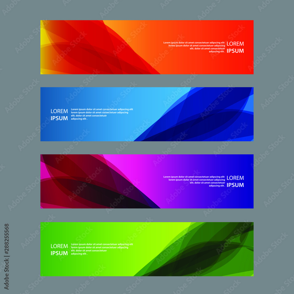 Vector Abstract design banner web template Vector Abstract design banner web template